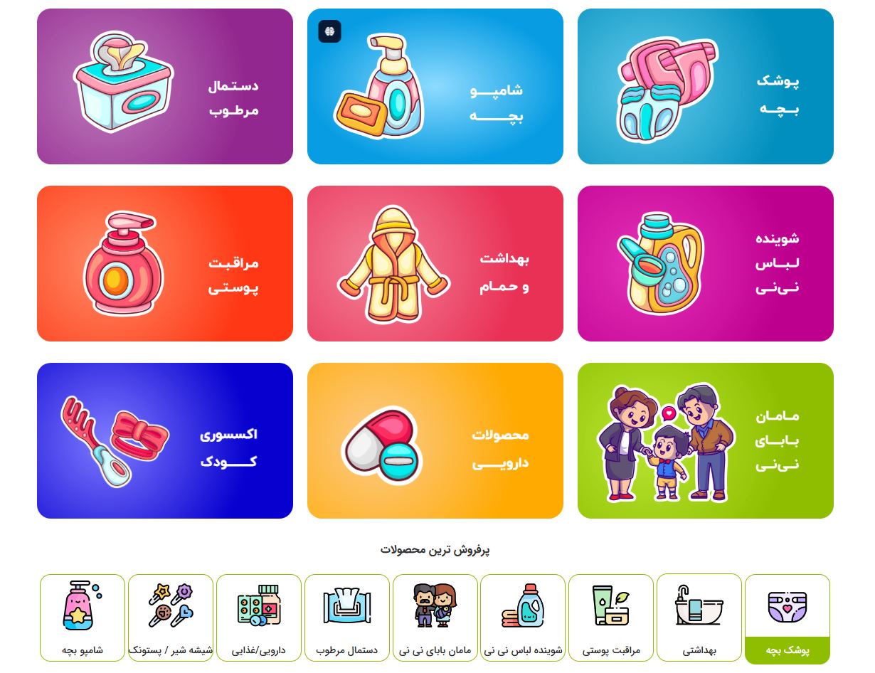 فروشگاه اینترنتی محصولات بهداشتی ninix